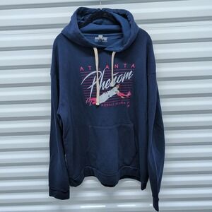 BreakingT Ronald Acuna Jr Atlanta Phenom Hoodie XXL Mens Navy Blue Graphic Sweat